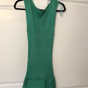 Costa Blanca long line open knit top - size Medium